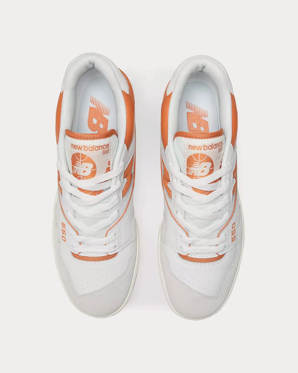 550 White / Sepia / Rain Cloud Low Top Sneakers