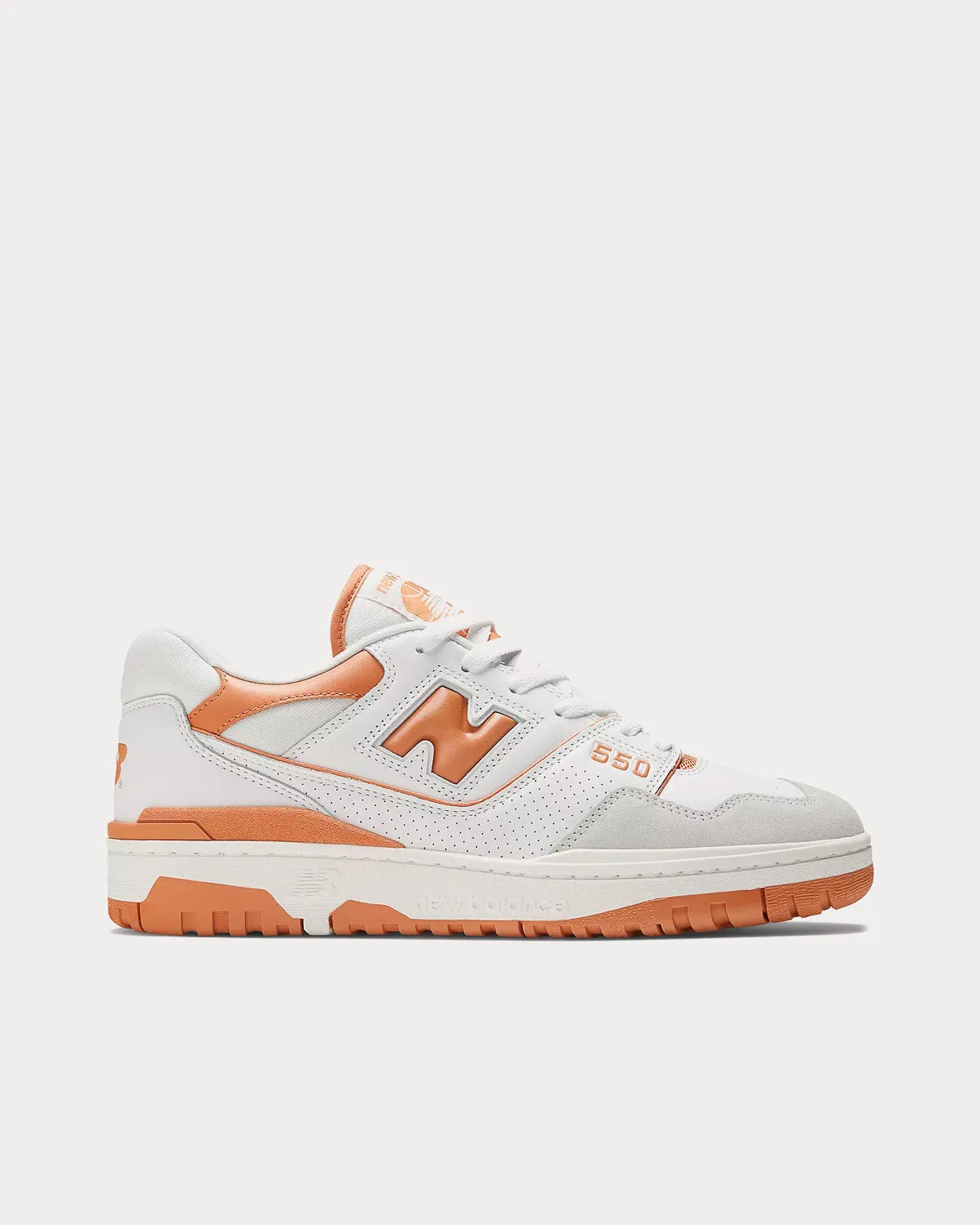 550 White / Sepia / Rain Cloud Low Top Sneakers