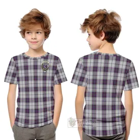 Alexander of Menstry Dress Tartan Kid T-Shirt with Family Crest