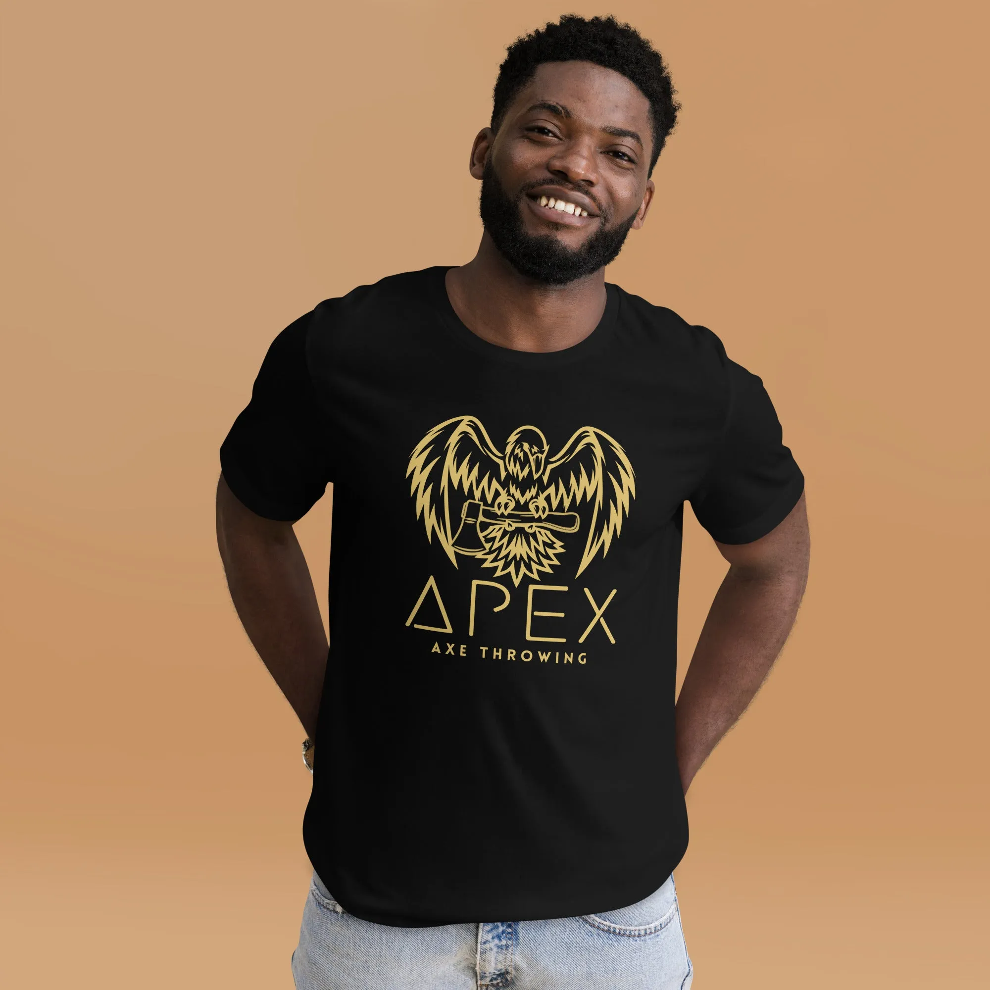 Apex Axe Throwing Gold Logo Shirt