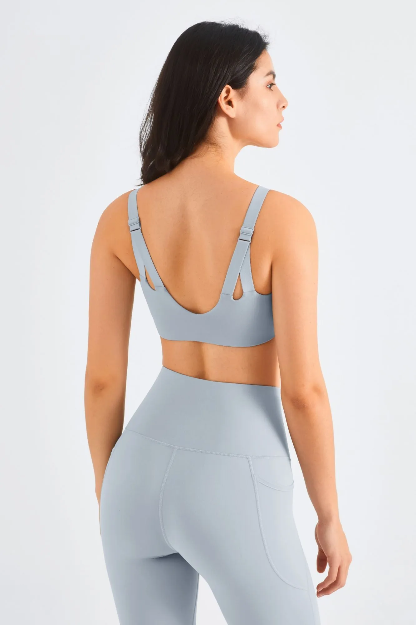 Backless Sports Bra & Gym Leggings Activewear Set
