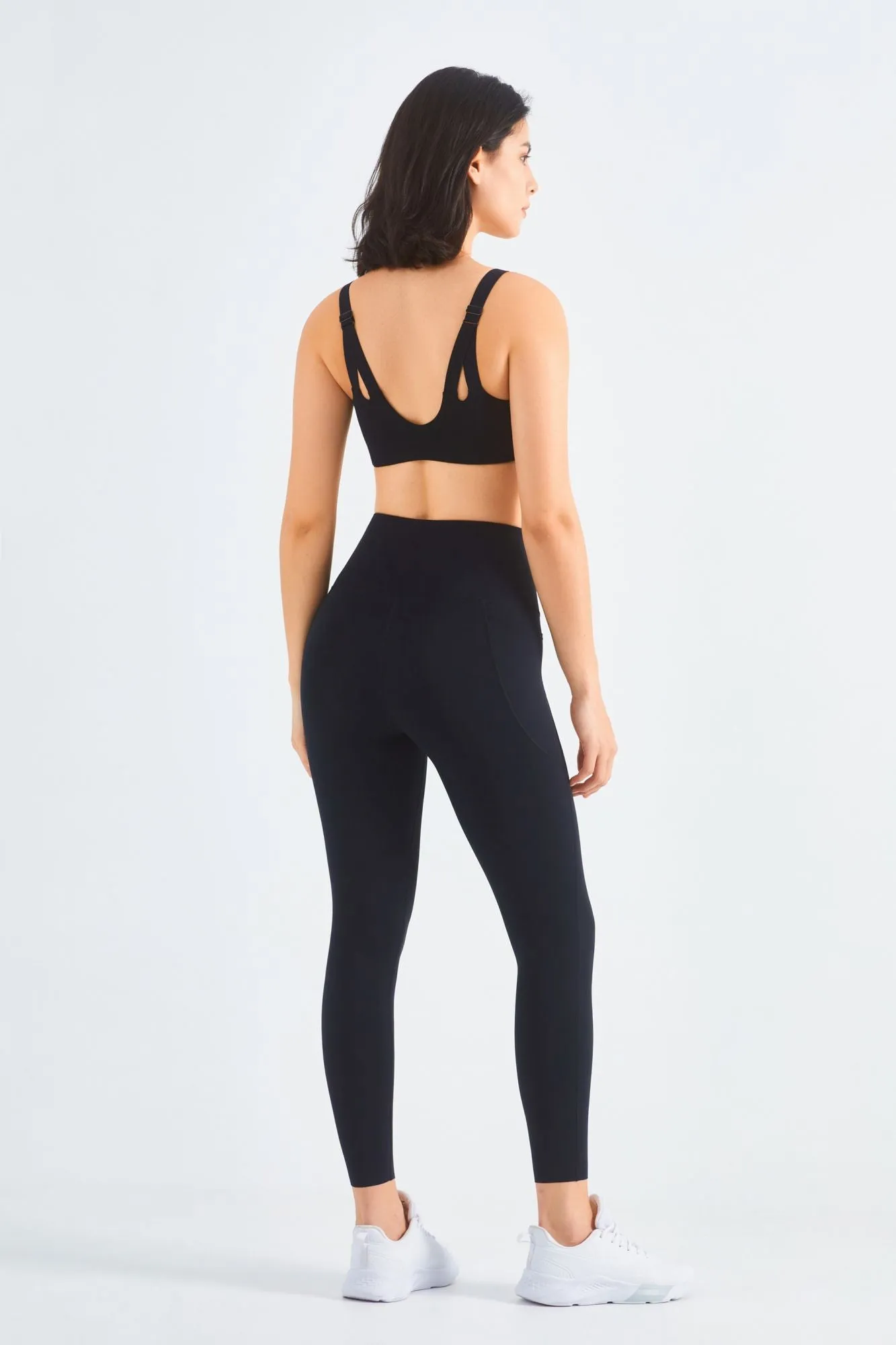 Backless Sports Bra & Gym Leggings Activewear Set