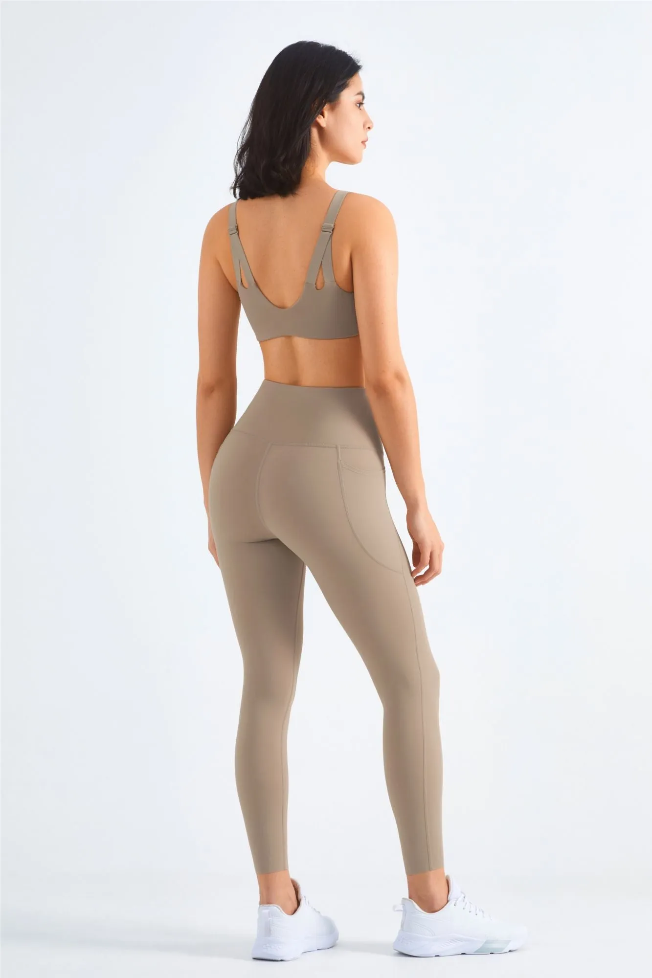Backless Sports Bra & Gym Leggings Activewear Set