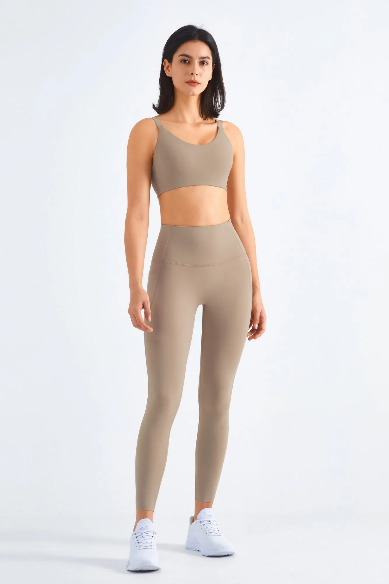 Backless Sports Bra & Gym Leggings Activewear Set