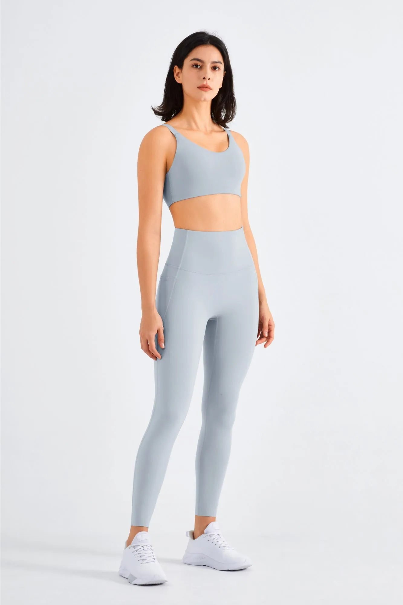 Backless Sports Bra & Gym Leggings Activewear Set