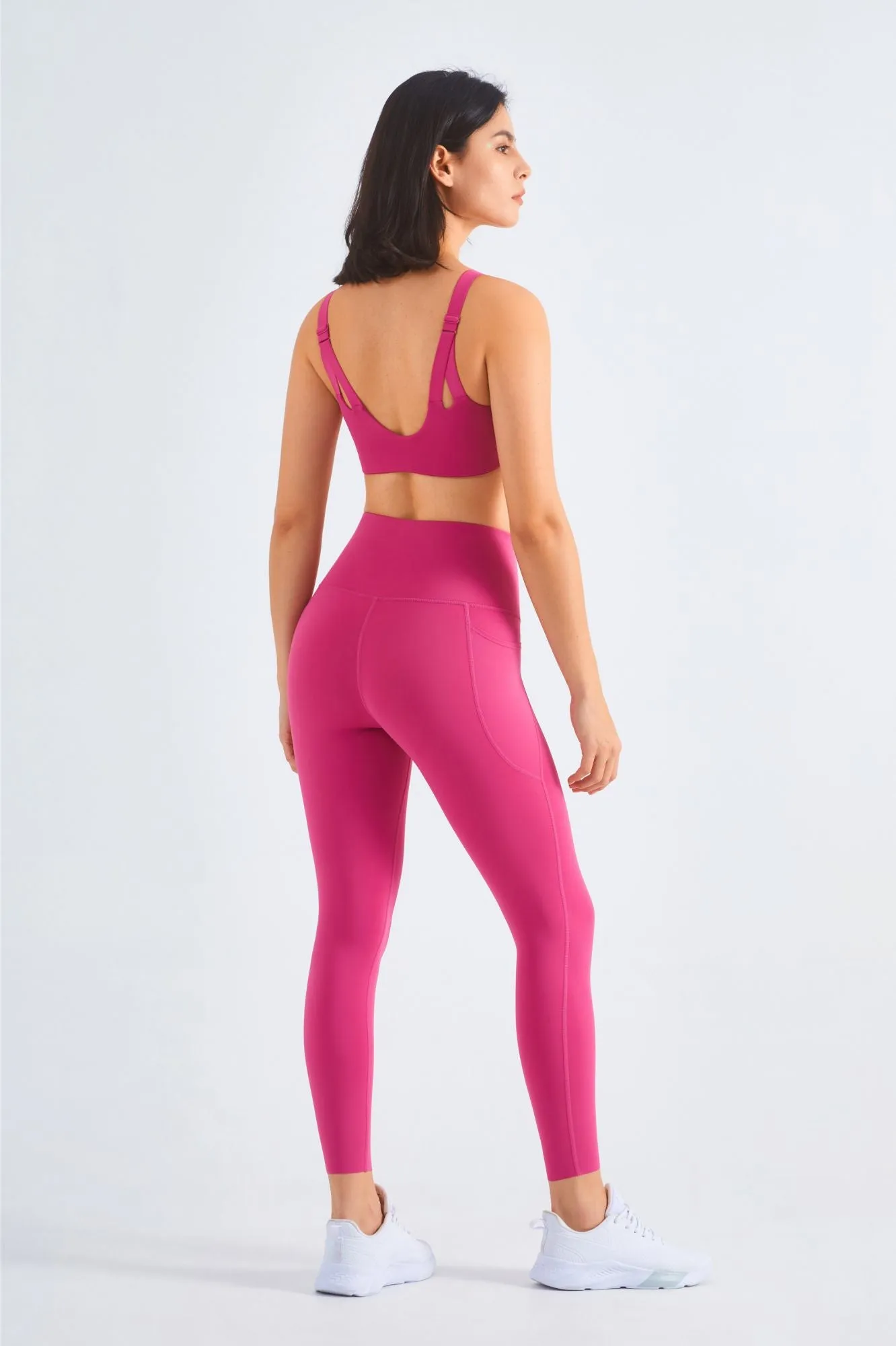 Backless Sports Bra & Gym Leggings Activewear Set