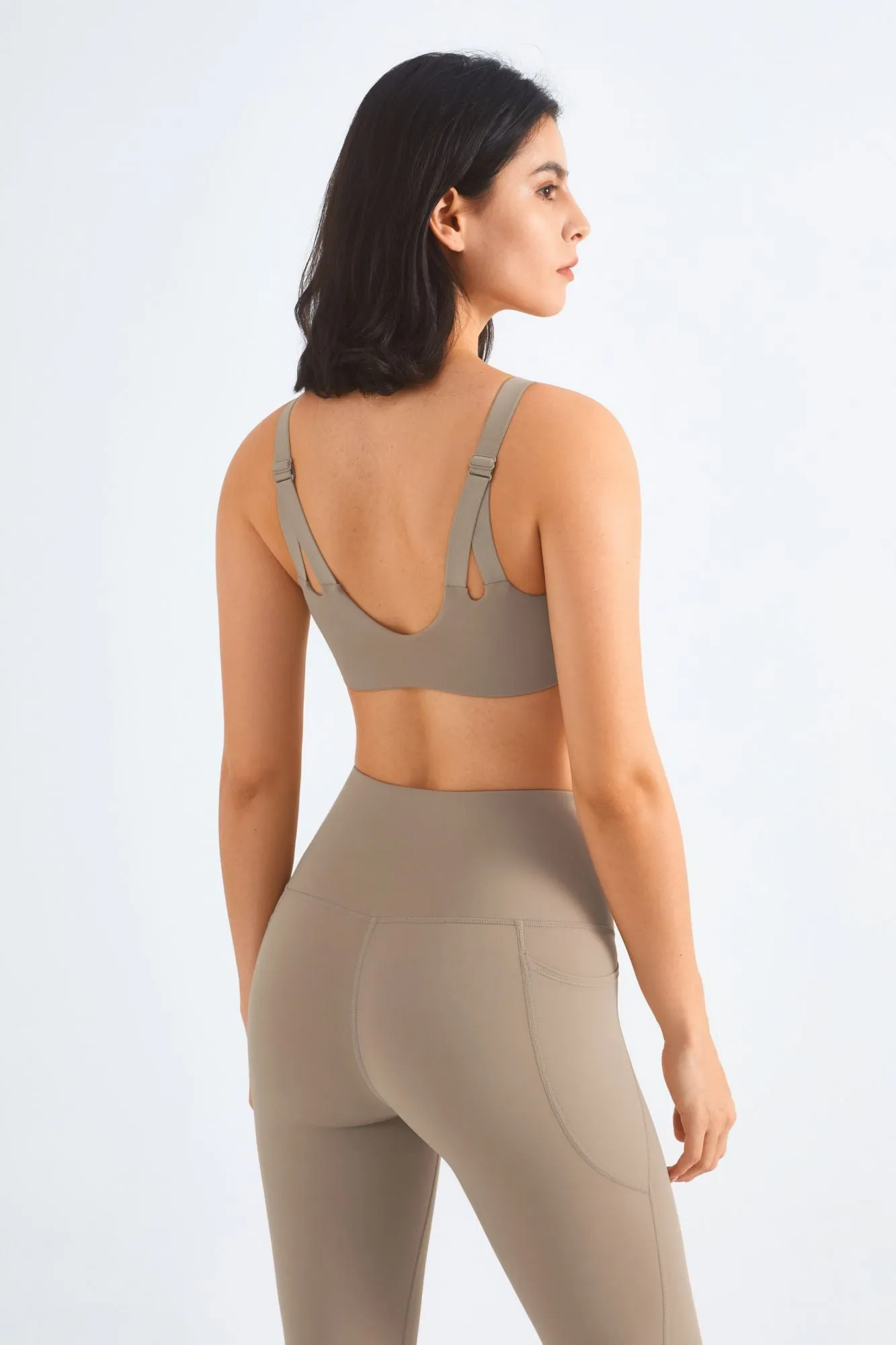 Backless Sports Bra & Gym Leggings Activewear Set