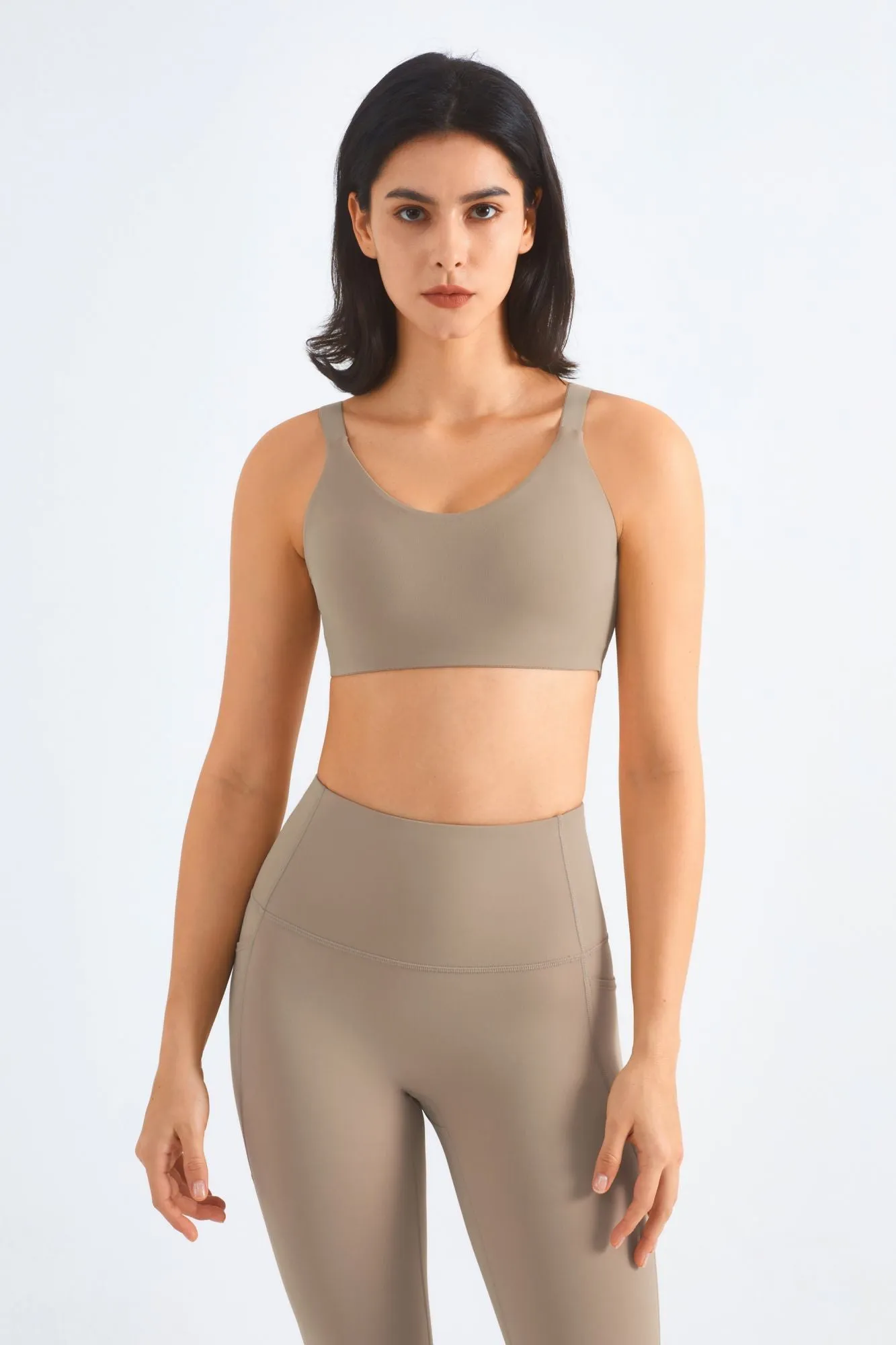 Backless Sports Bra & Gym Leggings Activewear Set