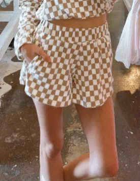 *BRILLIANT BUYS* Sophia Checkered Beach Bar Short