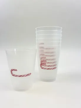 Candy Cane Cups Set of 8