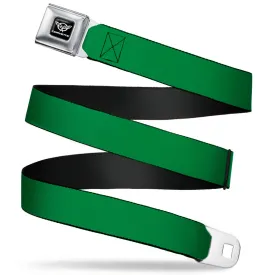 Corvette Seatbelt Belt - Green Webbing