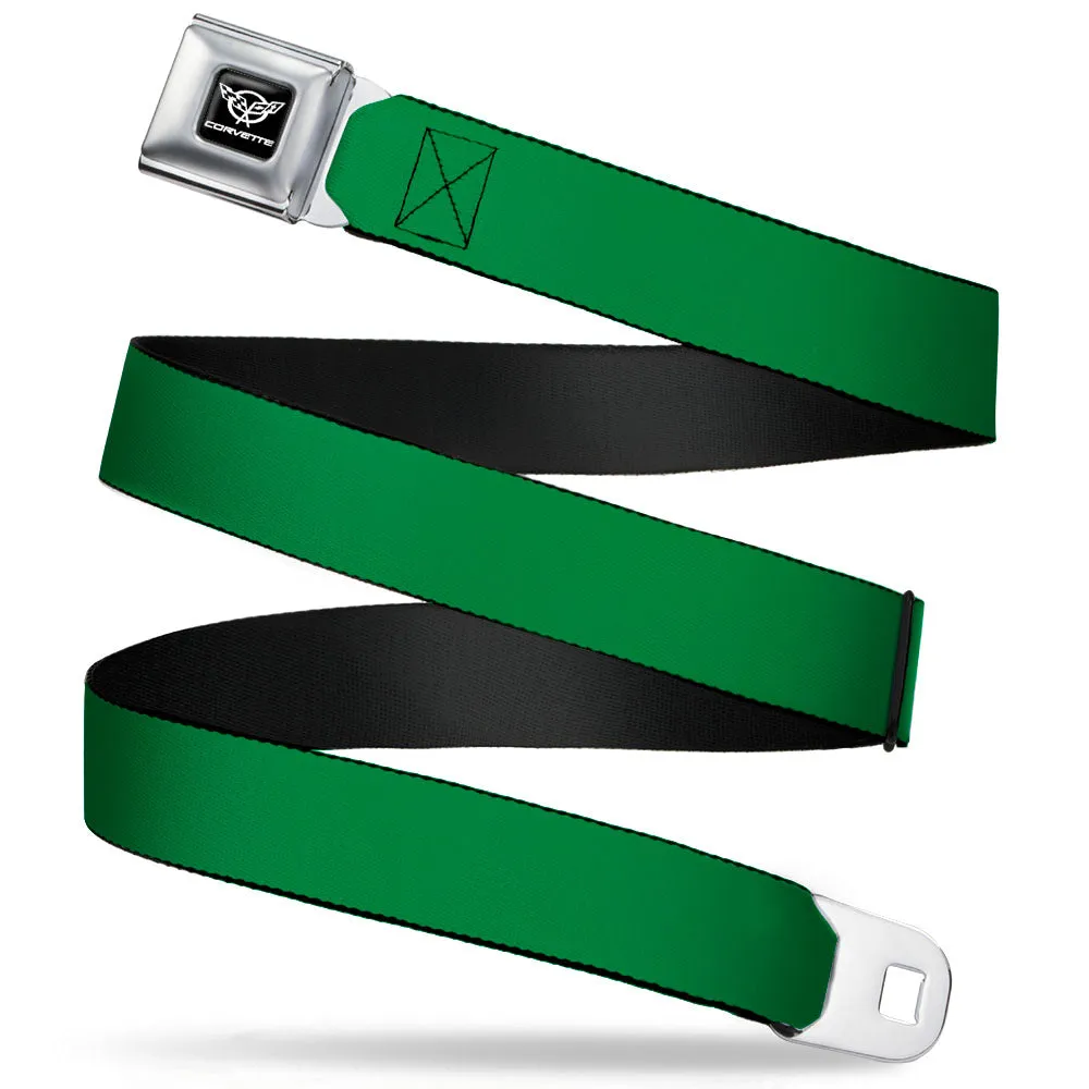 Corvette Seatbelt Belt - Green Webbing