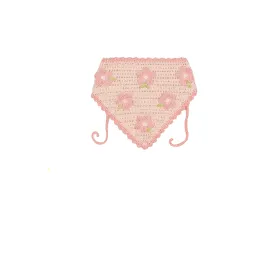 Crochet Bandana | Pink Flower