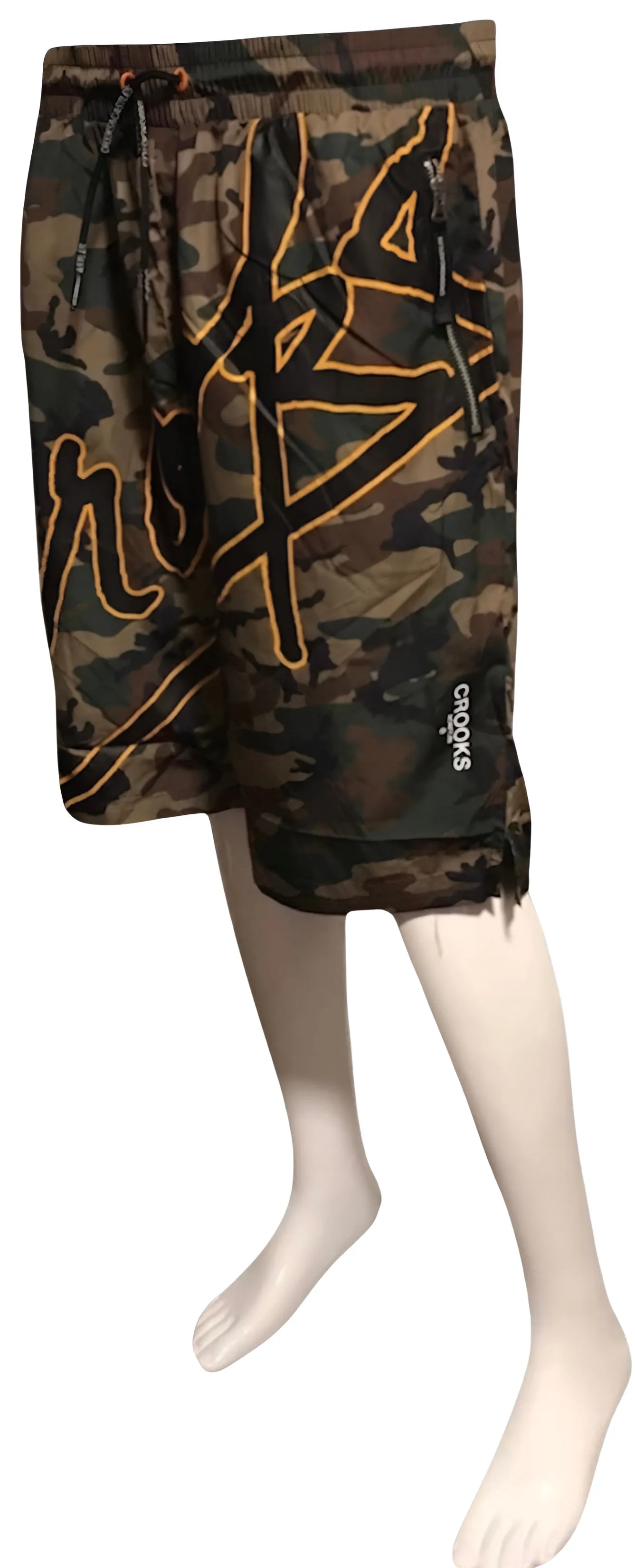 ^CROOKS & CASTLES^ (CAMOUFLAGE) ~SPLASH SCRIPT~ SUMMER SHORTS