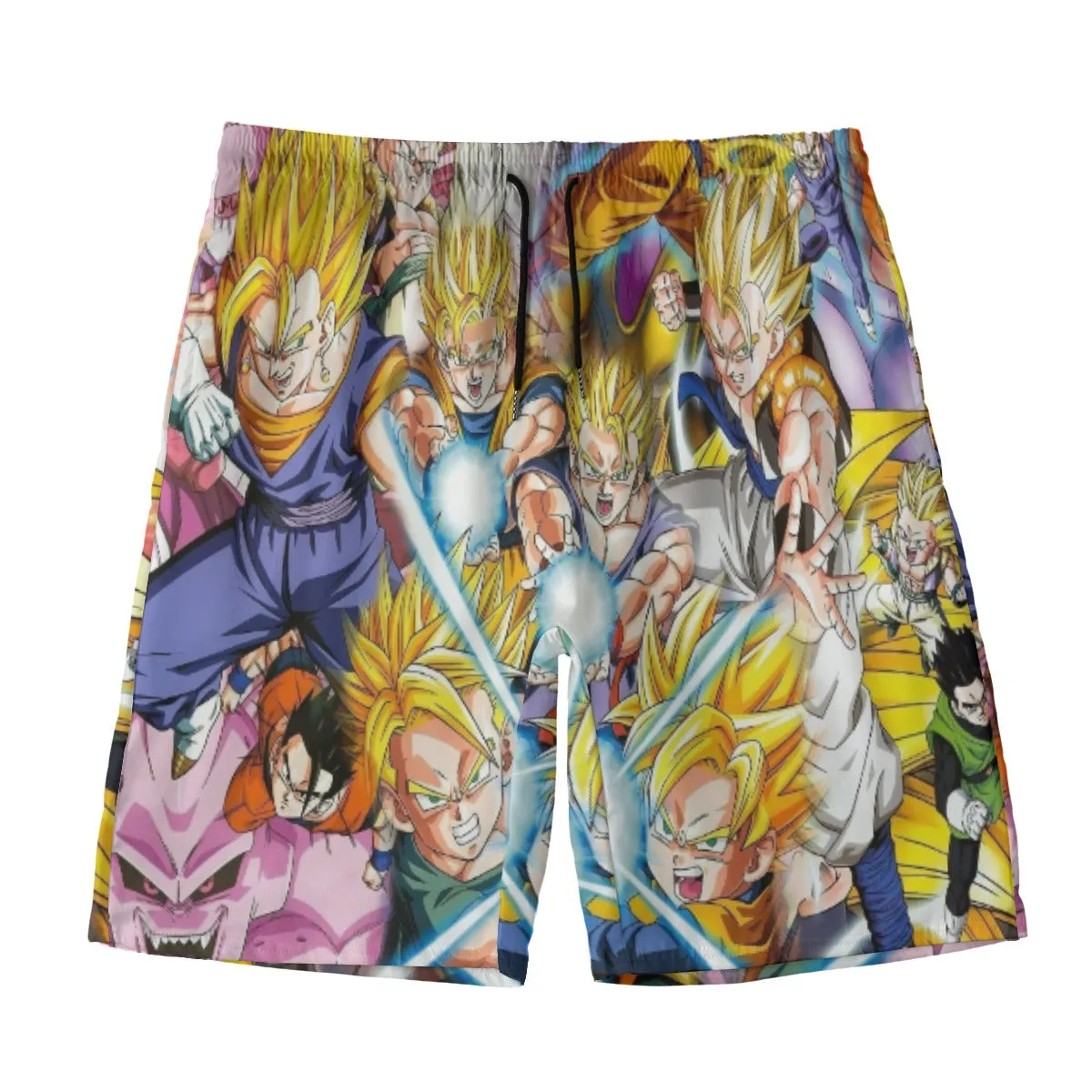 DBZ Goku Gohan Goten Super Saiyan Kamehameha Color Design Beach Pants