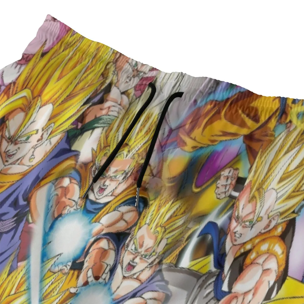 DBZ Goku Gohan Goten Super Saiyan Kamehameha Color Design Beach Pants