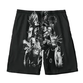 DBZ Goku Naruto Saitama Luffy Natsu Ichigo Dope Anime Beach Pants