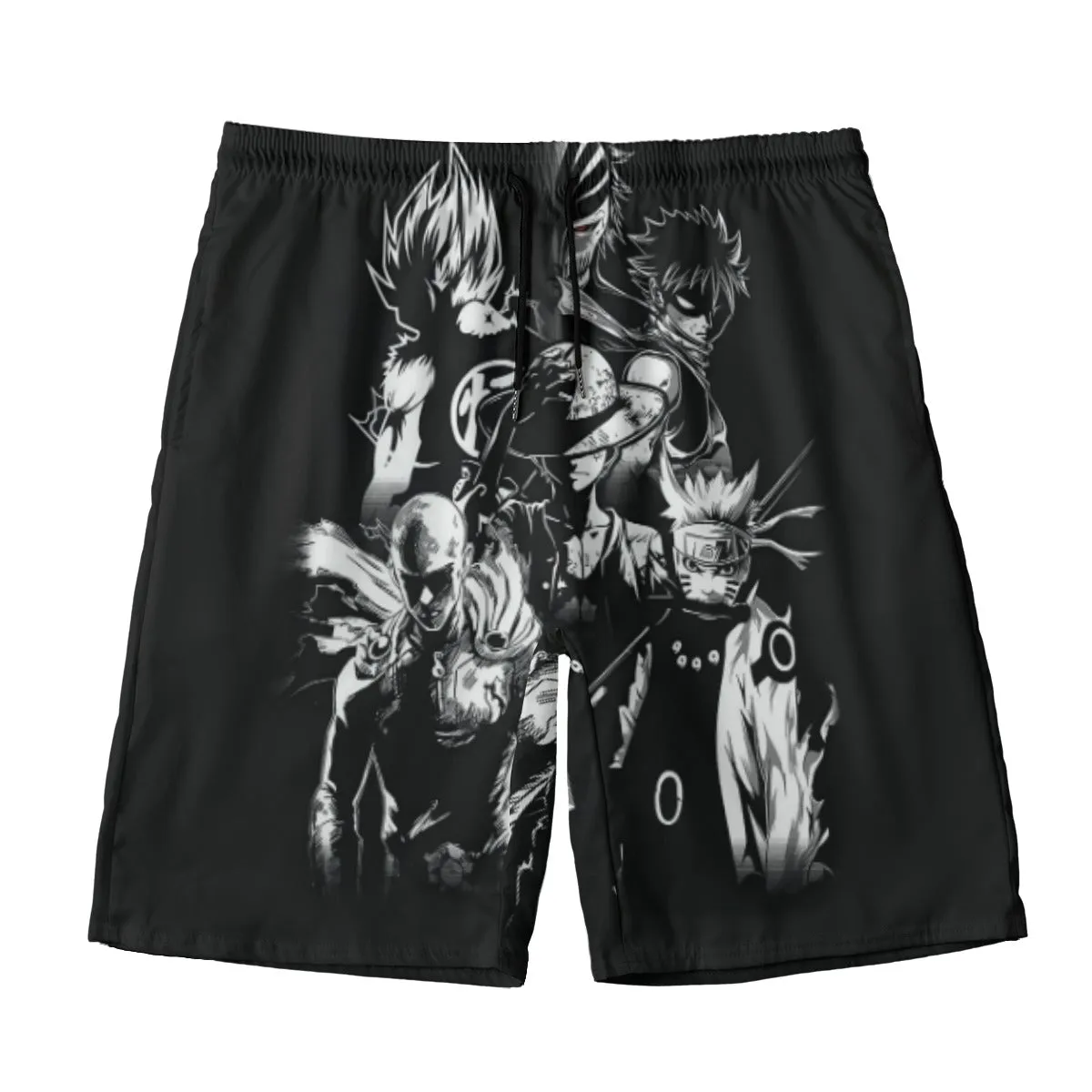 DBZ Goku Naruto Saitama Luffy Natsu Ichigo Dope Anime Beach Pants
