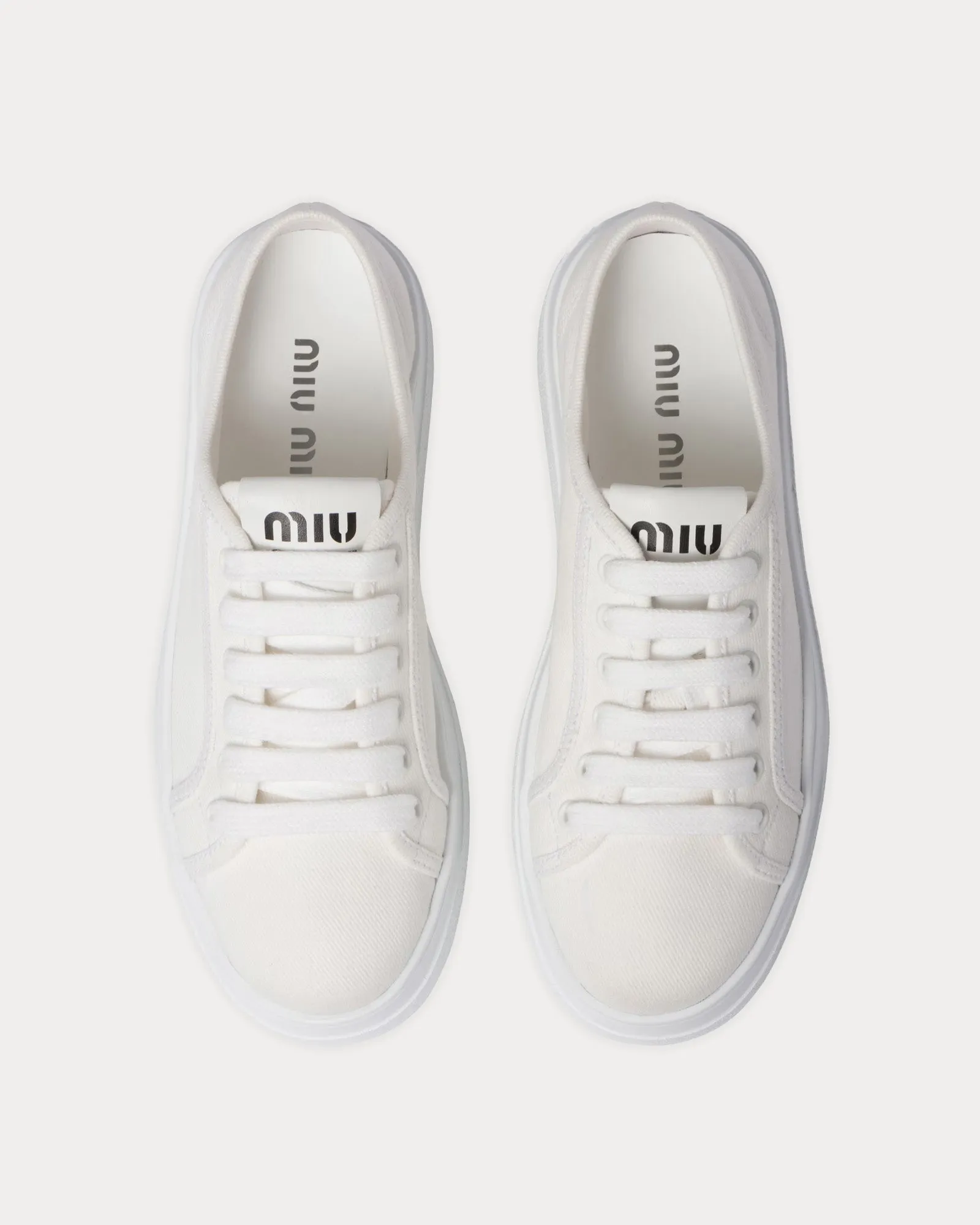 Denim White Low Top Sneakers