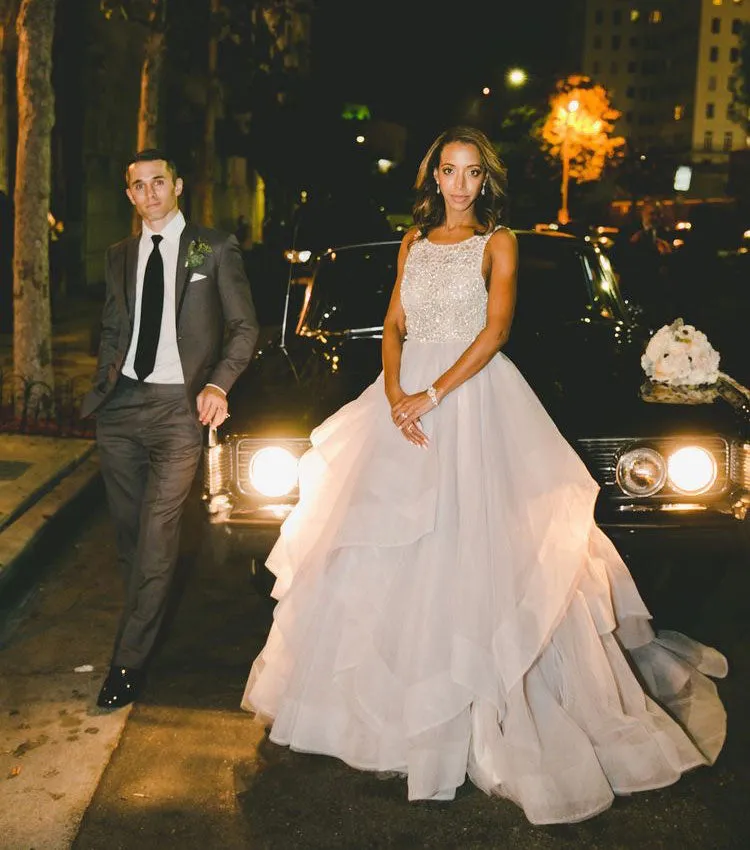 Elegant Sweep Train Wedding Dresses Bridal Gowns