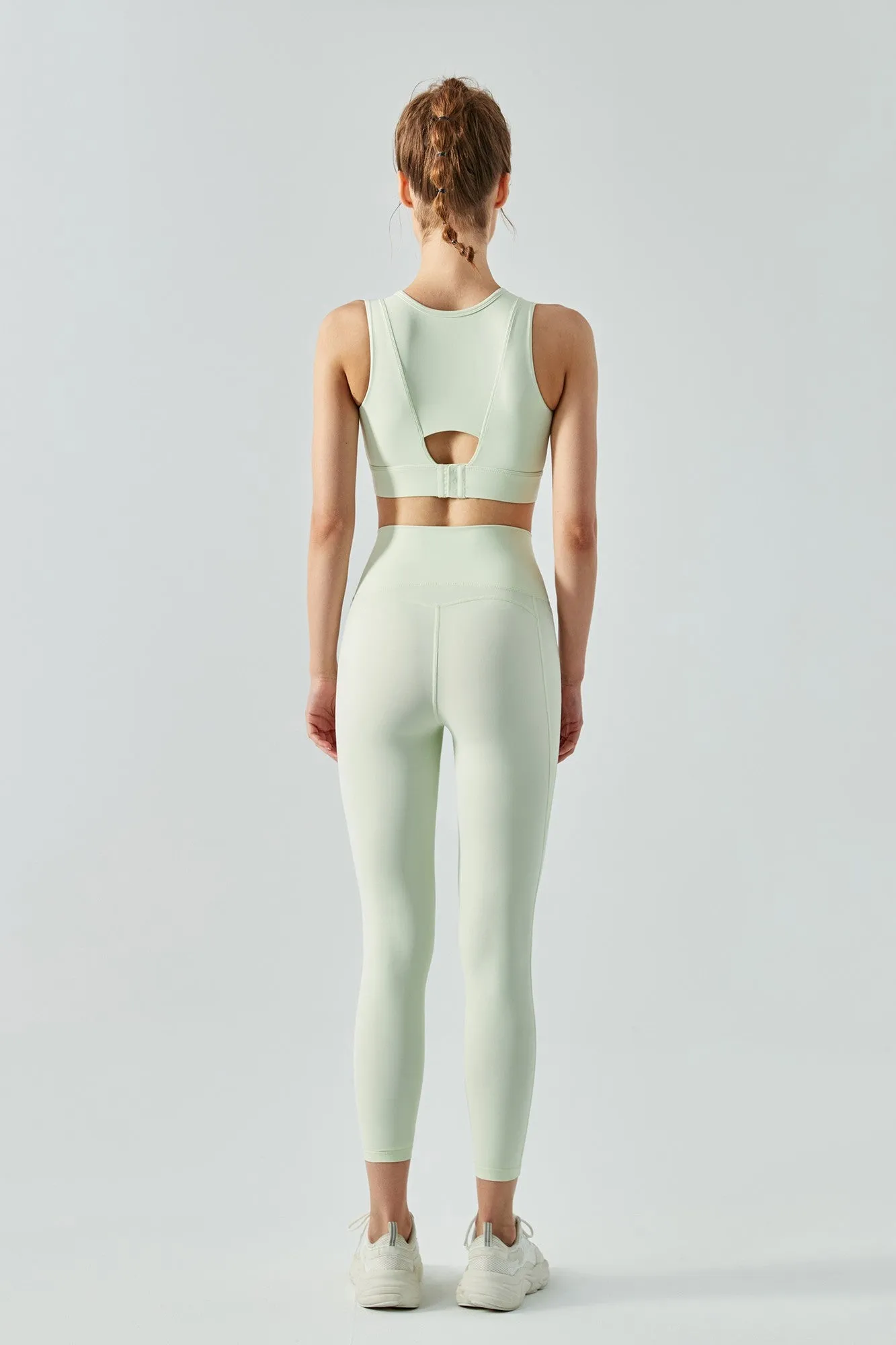 Fake Two Sports Bra & Leggings Activewear Set