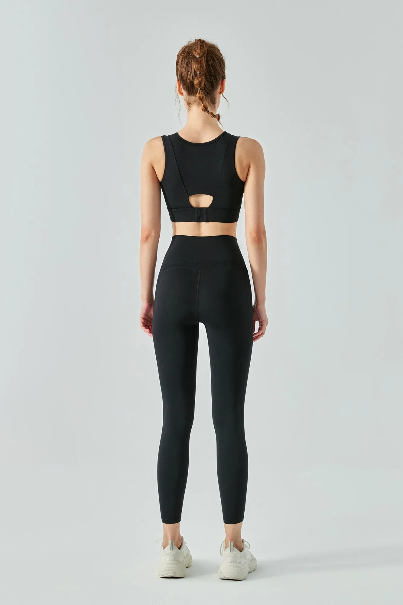 Fake Two Sports Bra & Leggings Activewear Set