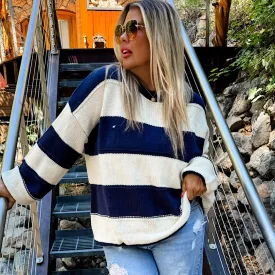 Kadie Stripe Knit Sweater