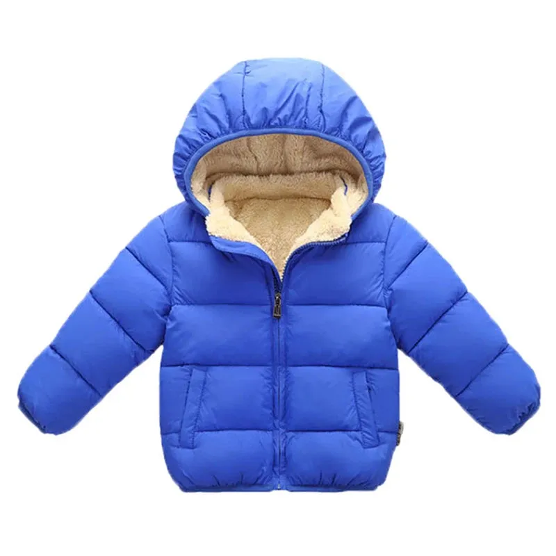 Kids' Warm Winter Coats - Plush Hooded Snowsuit Jackets
