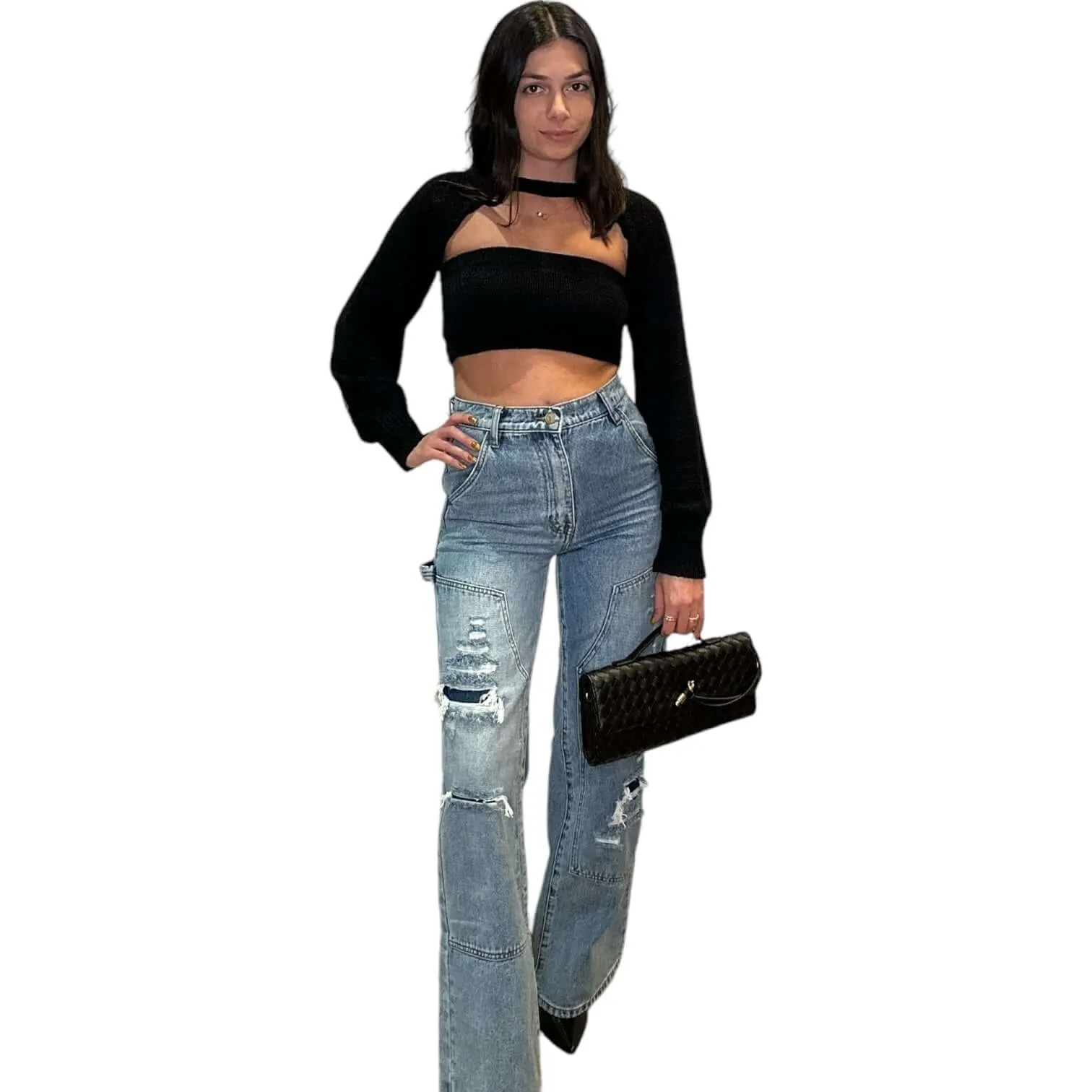 Knit Tube Top and Shrug Set