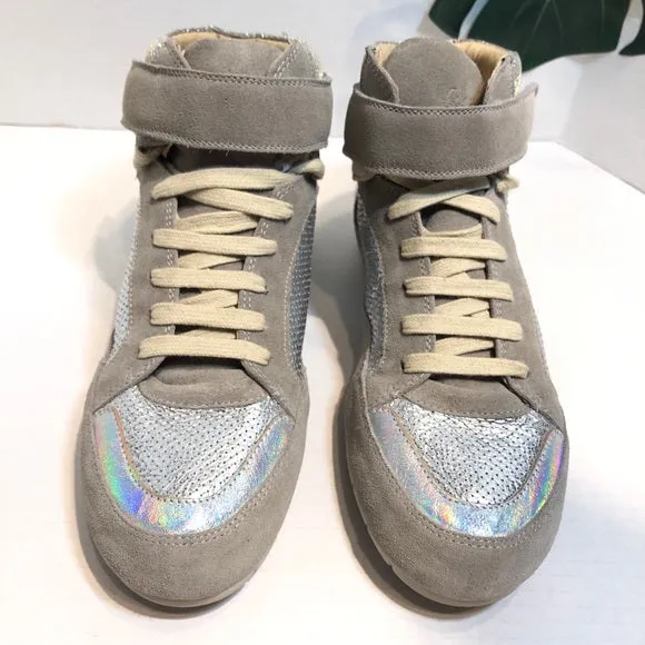 MANAS SURTEFIL Cement & Silver Metallic Sneakers 9.5