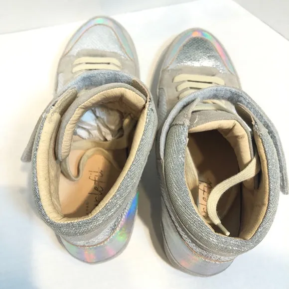MANAS SURTEFIL Cement & Silver Metallic Sneakers 9.5