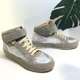 MANAS SURTEFIL Cement & Silver Metallic Sneakers 9.5