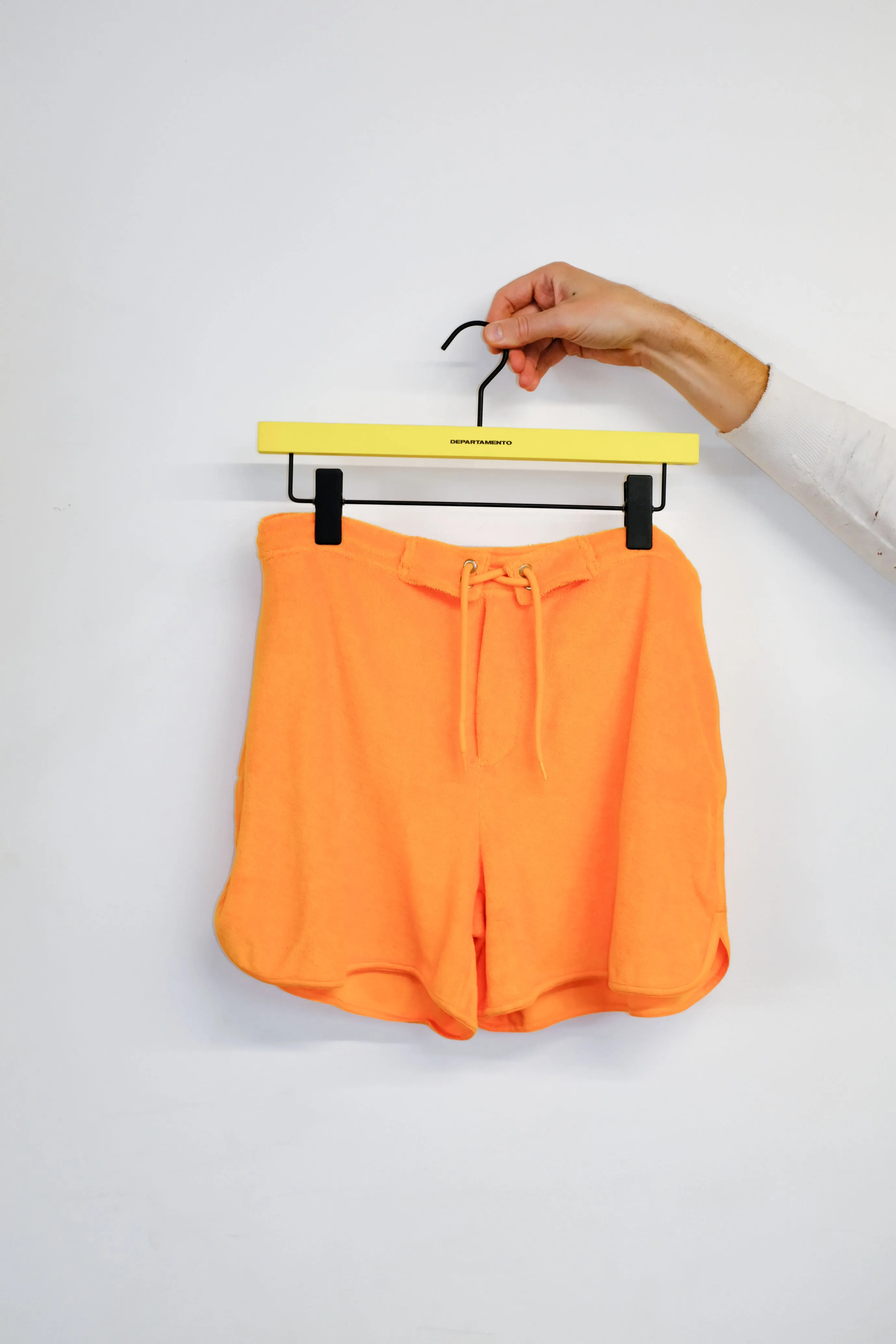 Mandarin Cotton Terry Drawstring Board Shorts