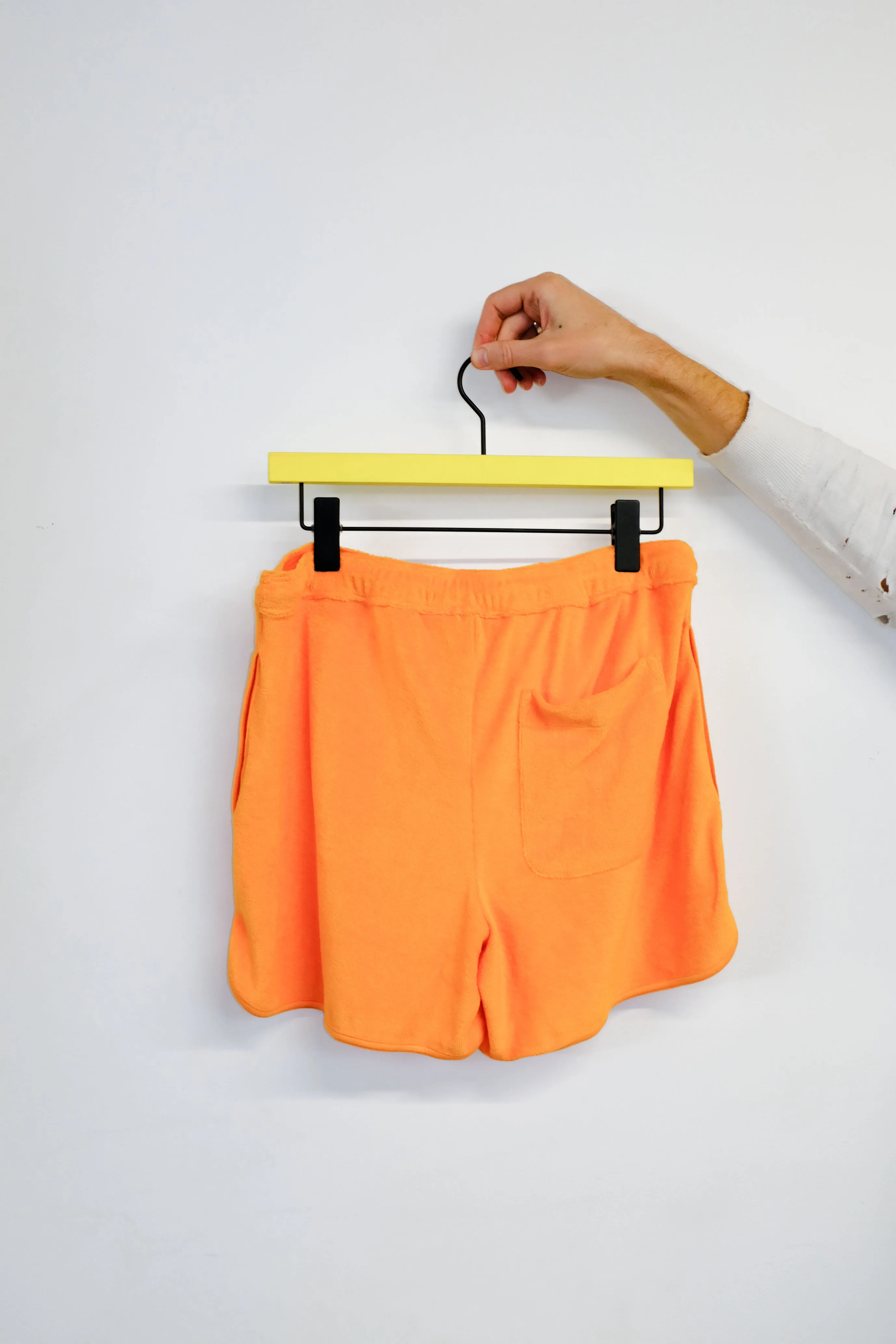 Mandarin Cotton Terry Drawstring Board Shorts