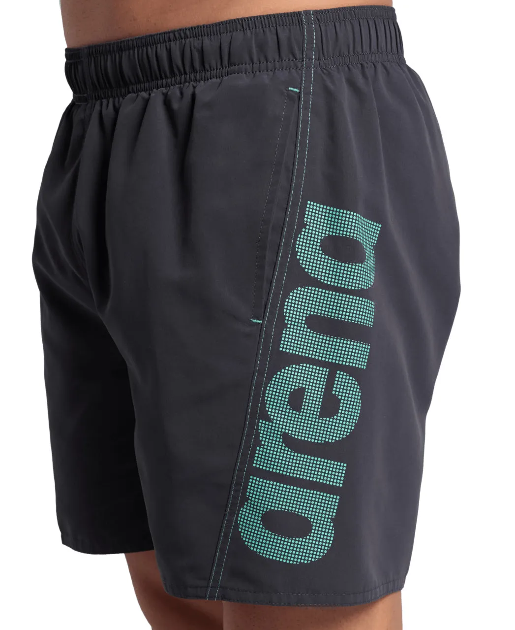 Men's arena fundamentals logo R boxer - Asphalt-water