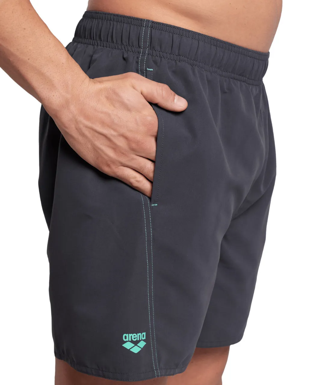 Men's arena fundamentals logo R boxer - Asphalt-water