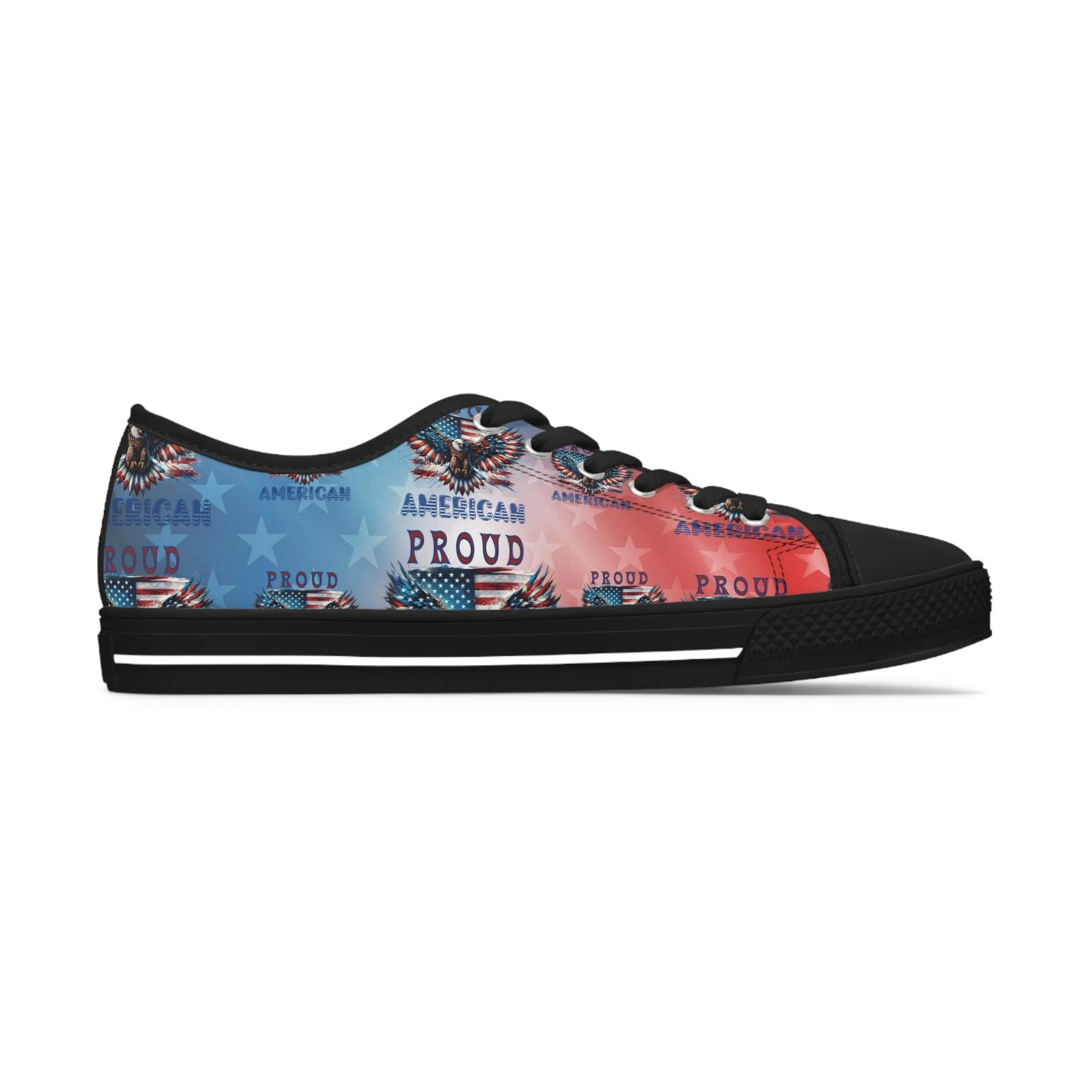 Patriotic American Flag and Eagle Sneakers Step Out in Style with Stunning USA Symbol! Perfect for Everyday Wear and Proud Americans. Durable, High-Quality Footwear Everyday Activities