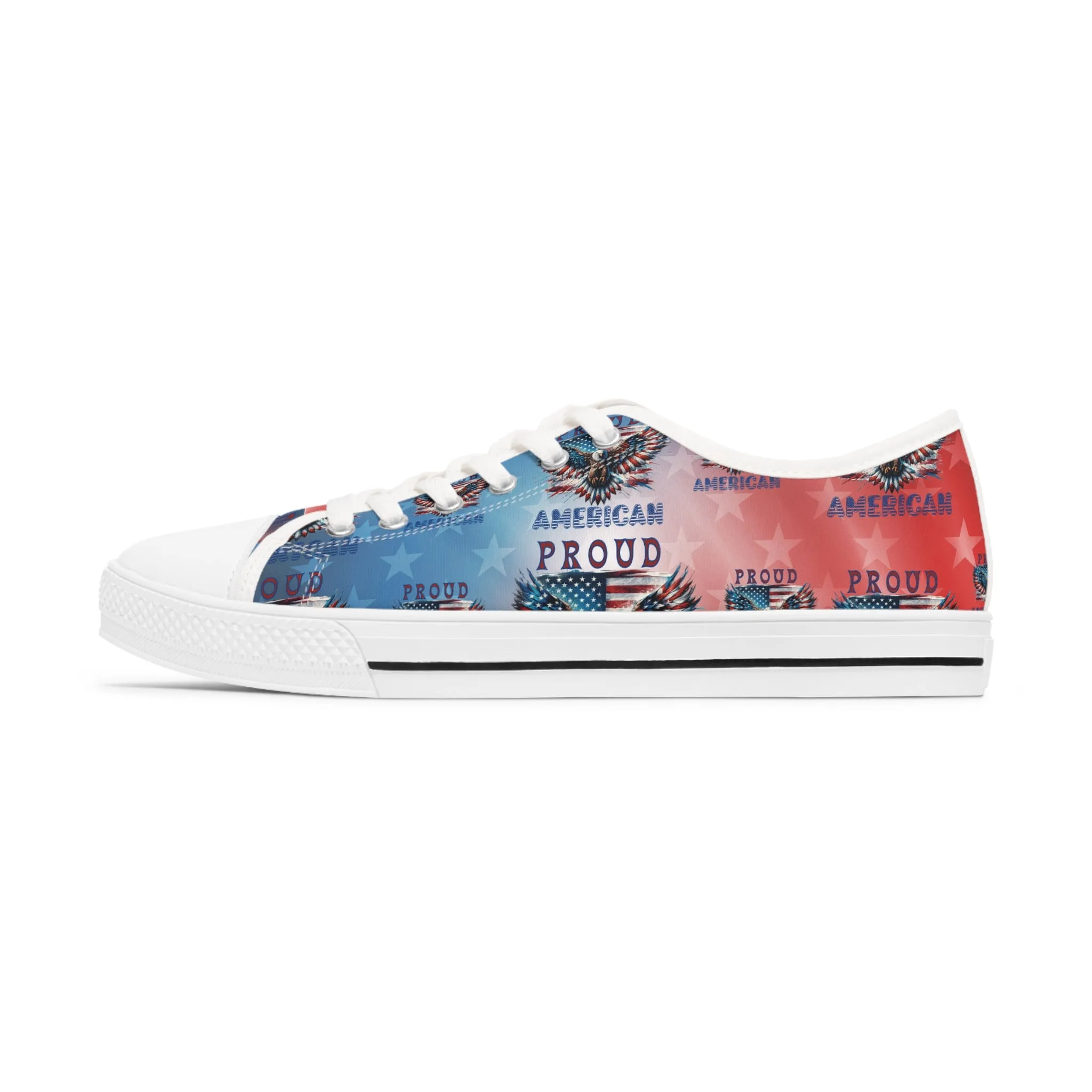 Patriotic American Flag and Eagle Sneakers Step Out in Style with Stunning USA Symbol! Perfect for Everyday Wear and Proud Americans. Durable, High-Quality Footwear Everyday Activities