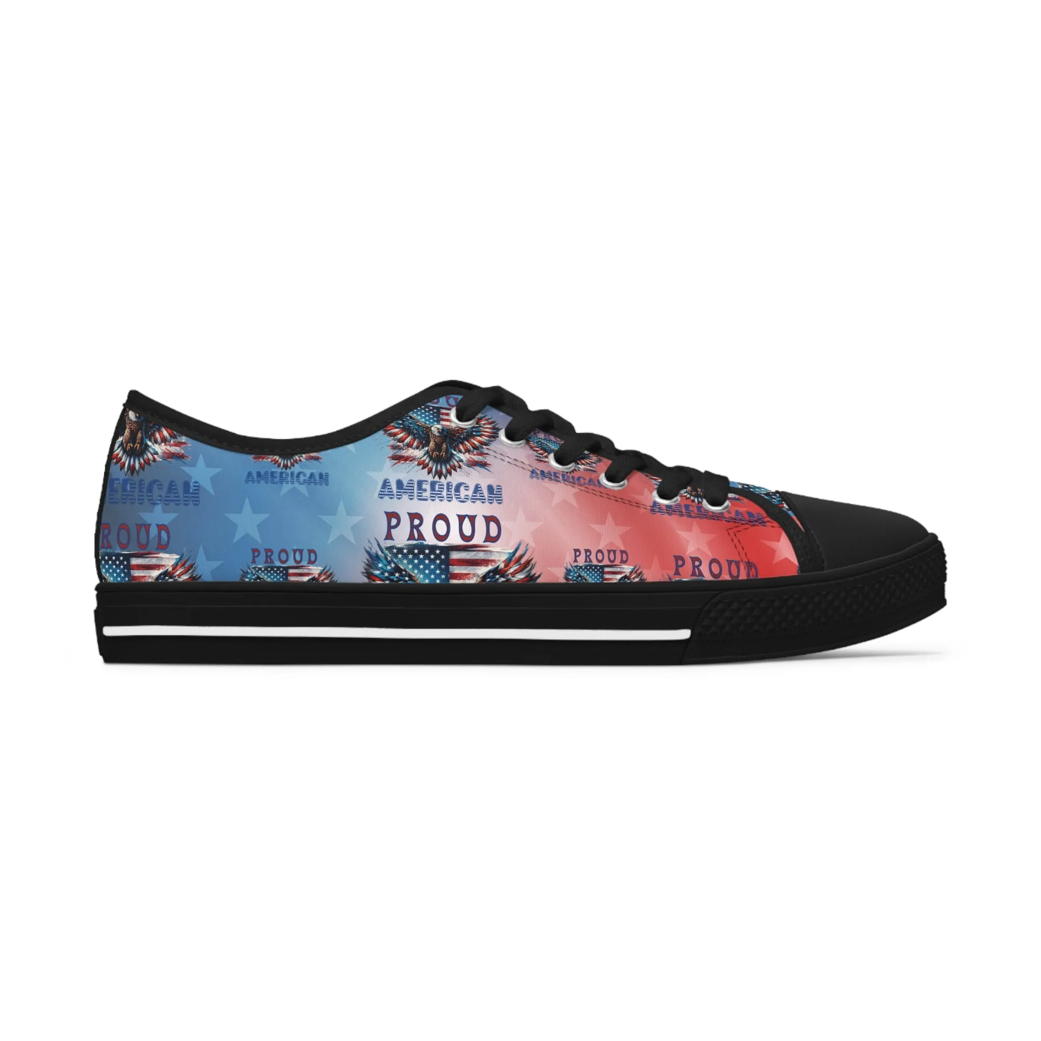 Patriotic American Flag and Eagle Sneakers Step Out in Style with Stunning USA Symbol! Perfect for Everyday Wear and Proud Americans. Durable, High-Quality Footwear Everyday Activities