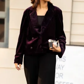 Purple Velvet Jacket PW4275