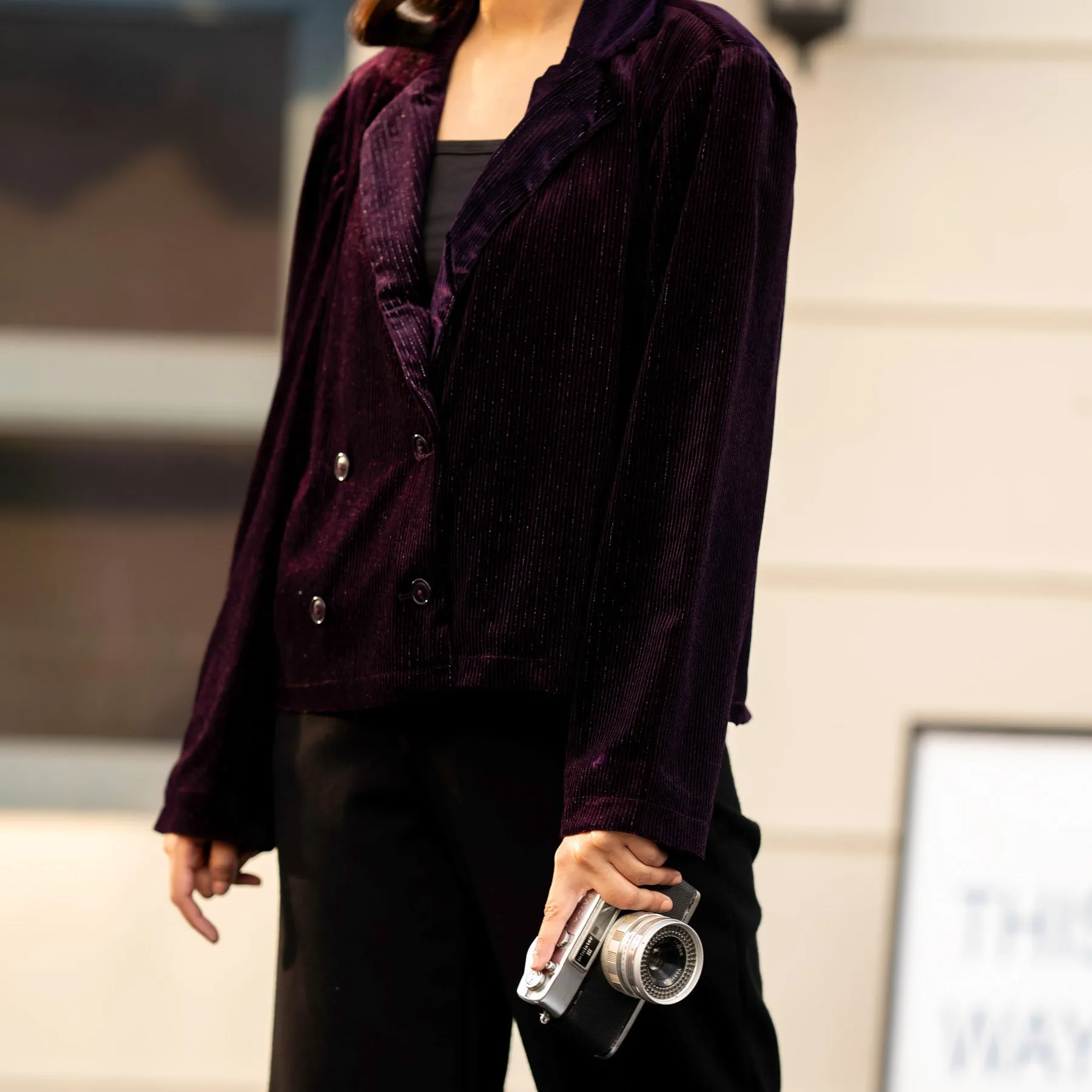 Purple Velvet Jacket PW4275