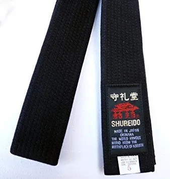 Shureido Deluxe Black Belt - Cotton or Satin (BST)