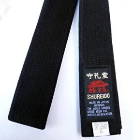 Shureido Deluxe Black Belt - Cotton or Satin (BST)