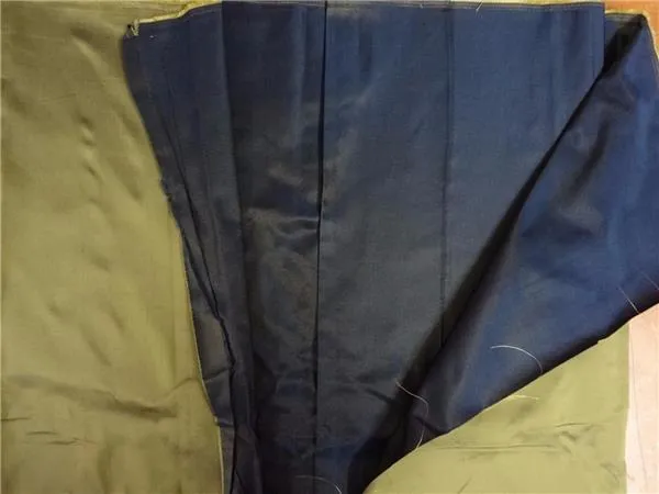SILK DUTCHESS LIME GREEN X NAVY BLUE 60" wide [6121]