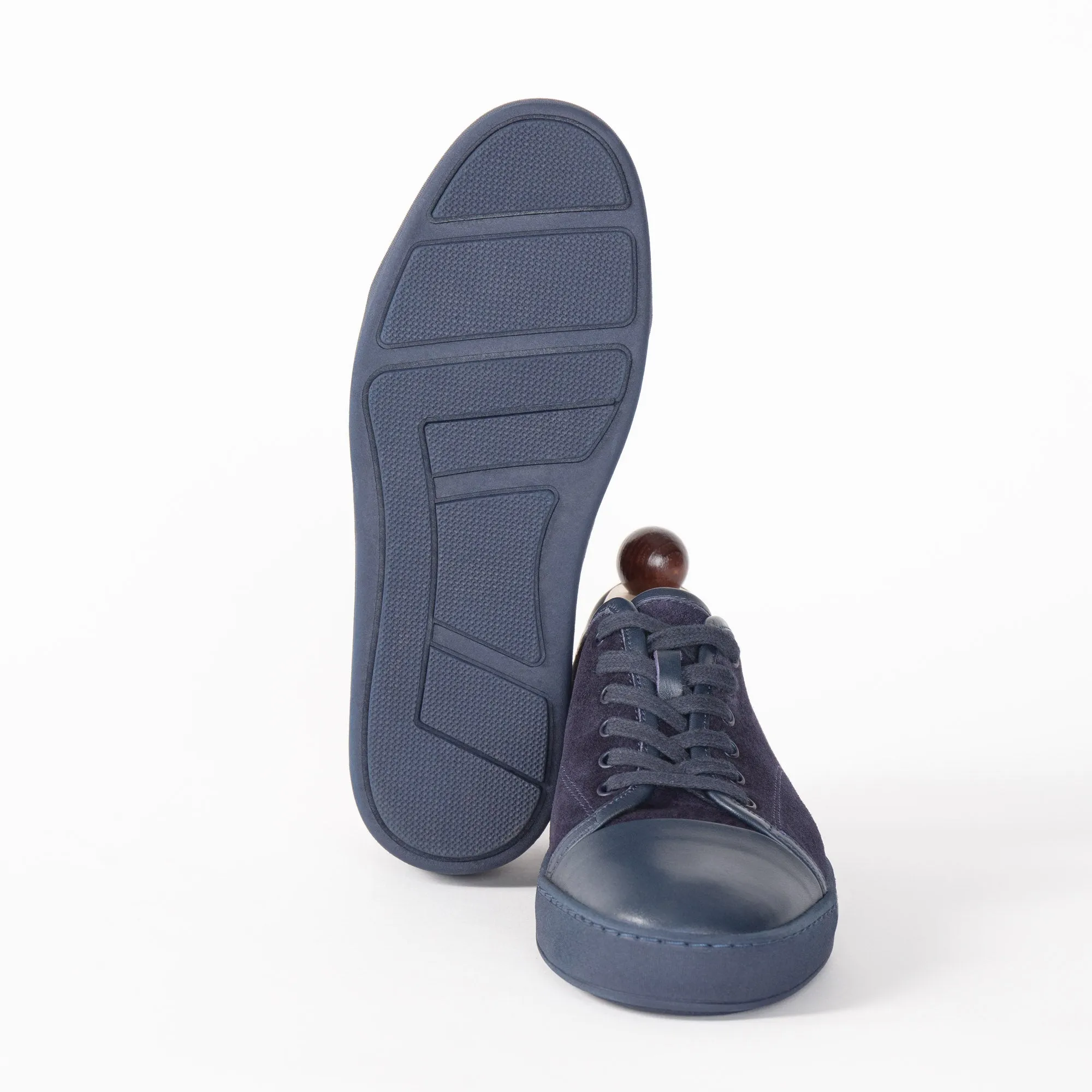 Sneakers Blau Kombiniert mit Rauleder | Herrenschuhe