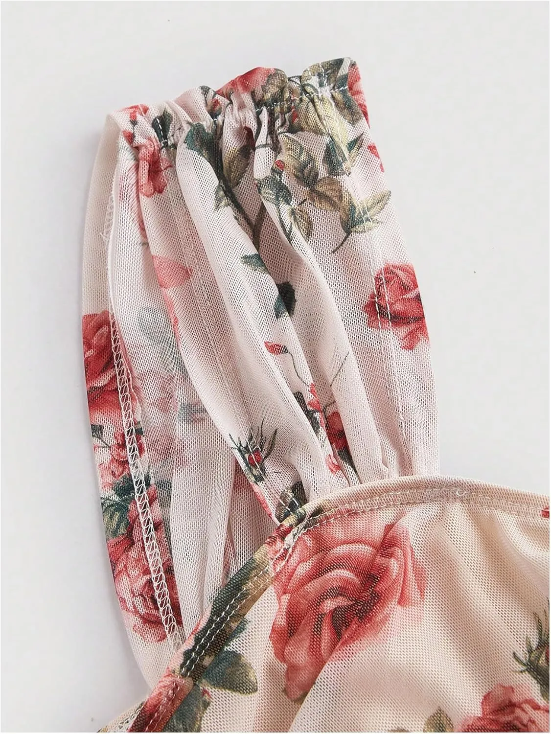 SOLY HUX Women's Floral Print Tank Tops Square Neck Sleeveless Going Out Tops Double Lined Summer Crop Tank Tops