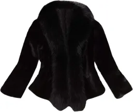 Women's Faux Fur Jacket Shawl Overcoat 2024 Winter Fashion Evening Party Warm Coats Thick Jackets Open Front Cardigan