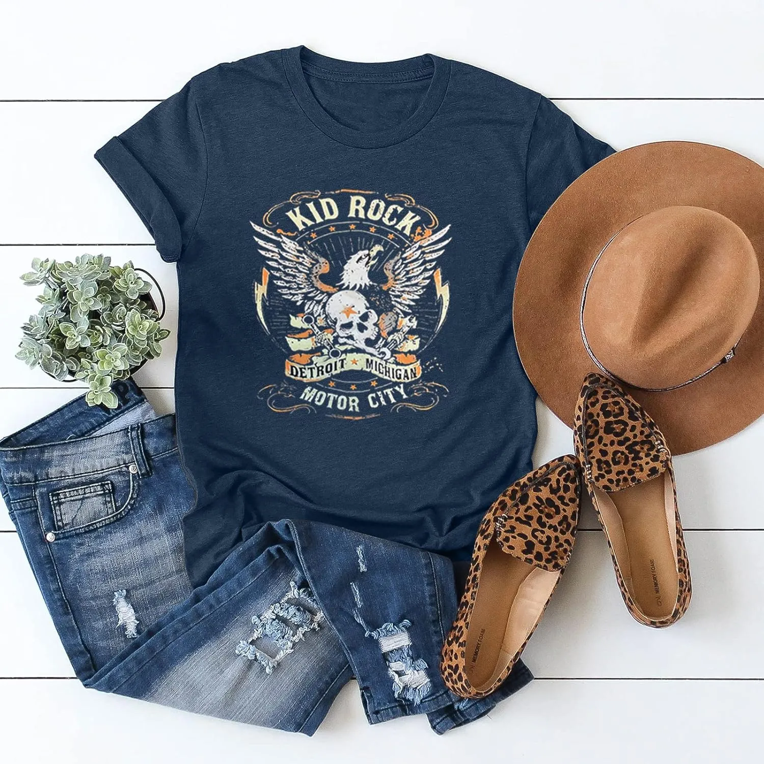 Womens T Shirts Nasaville Concert Country Music Shirt Rock Band Vintage Tee Summer Short Sleeve Graphic Tops